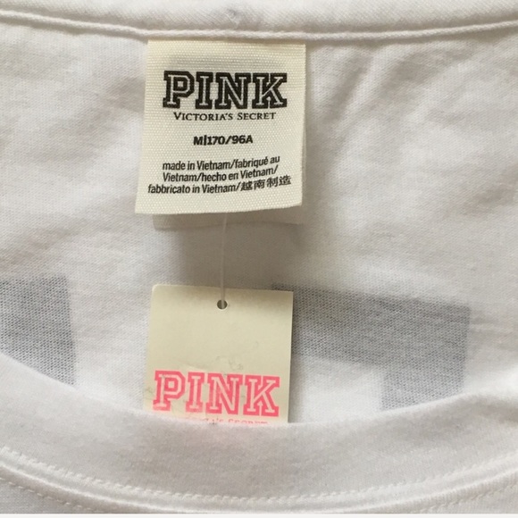 NWT PINK Victoria’s Secret Tee Top New With Tag RARE - Picture 6 of 7